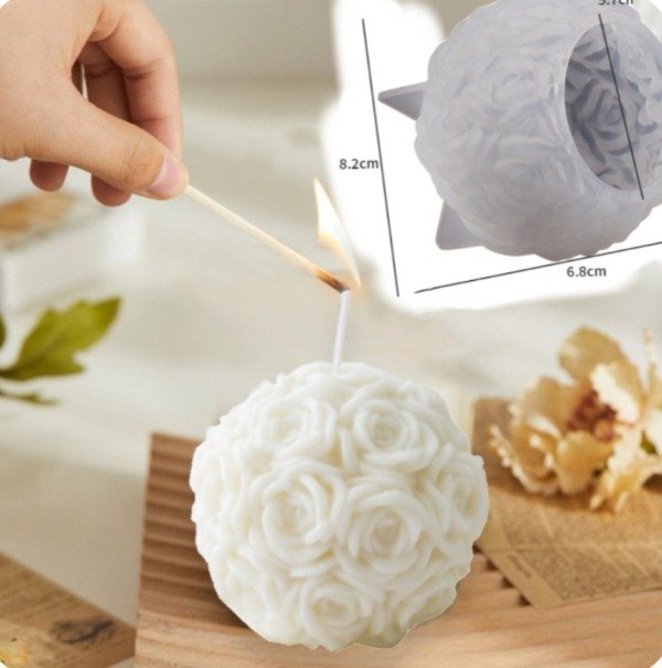 Producto - Molde ramo de rosa 80 mm