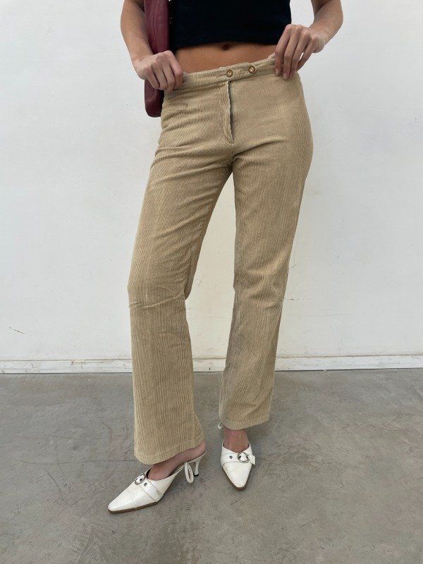 Producto - Pantalon tiro bajo Corderoy