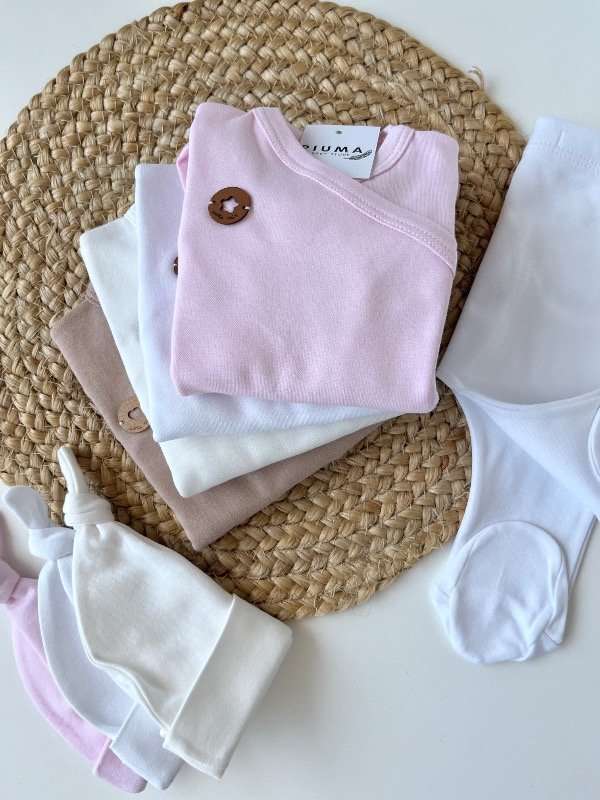 Producto - Ajuar cruzado pima Rosa bebé - 4