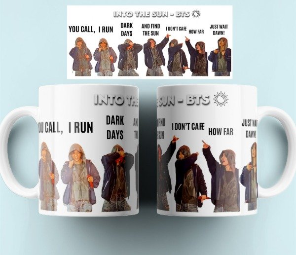 Producto - Plantilla Tazas BTS Diseños para sublimar #t700