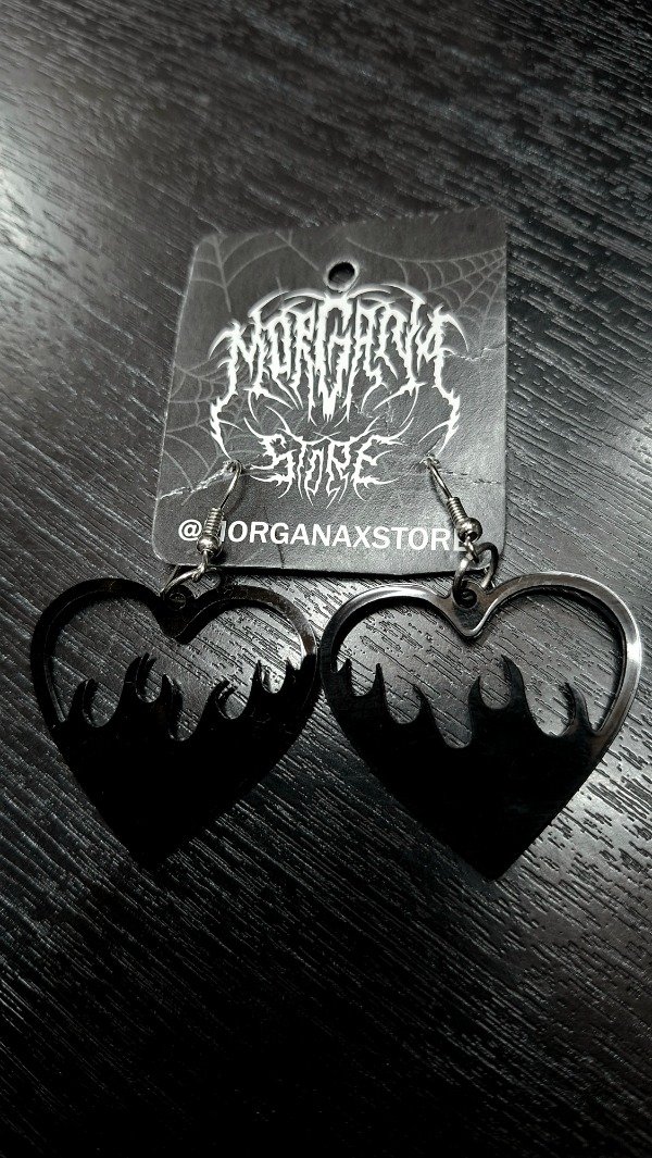 Producto - Aros Corazón Flama - 0