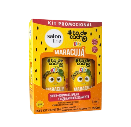 Producto - KIT  TODECACHO KIDS  Maracuyá  Shampoo y  Acondicionador Salon Line