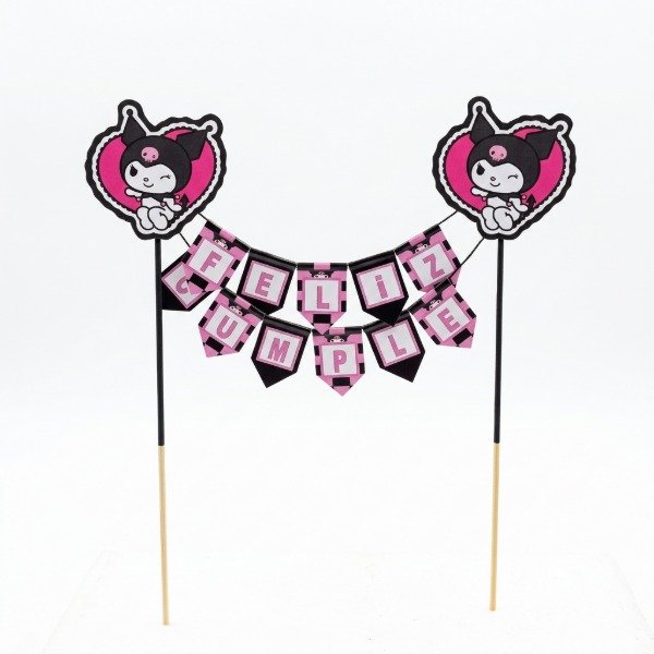 Producto - Topper banderin kuromi - 1