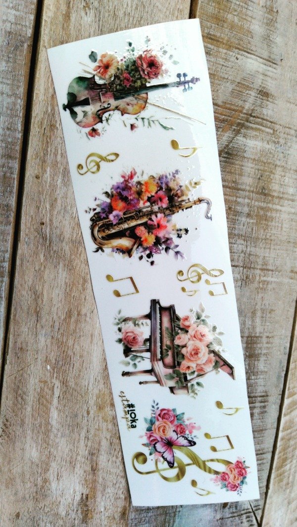 Producto - UV Tiras 8x28cm Vintage #2 Música