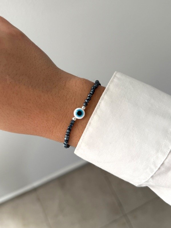 Producto - Pulsera cristal ab blue ojito - 0