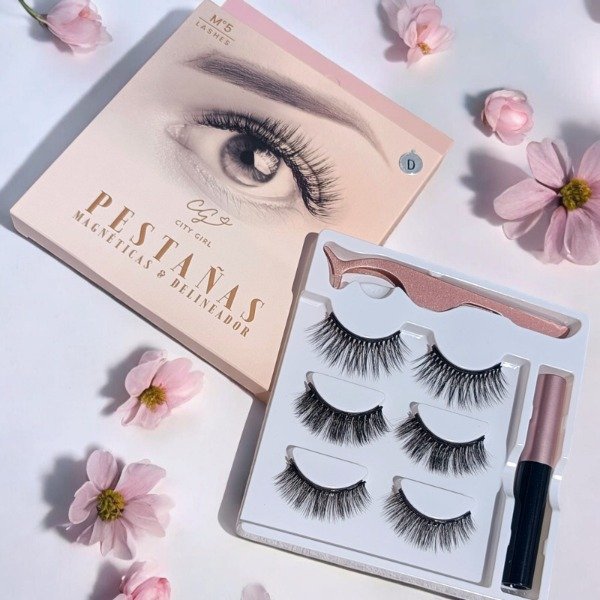 Producto - City Girl  Pestañas Magnéticas + Delineador