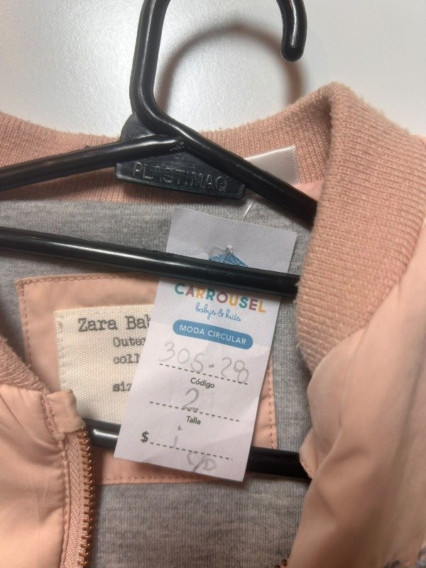 Producto - Campera rosa bomber Zara - 4