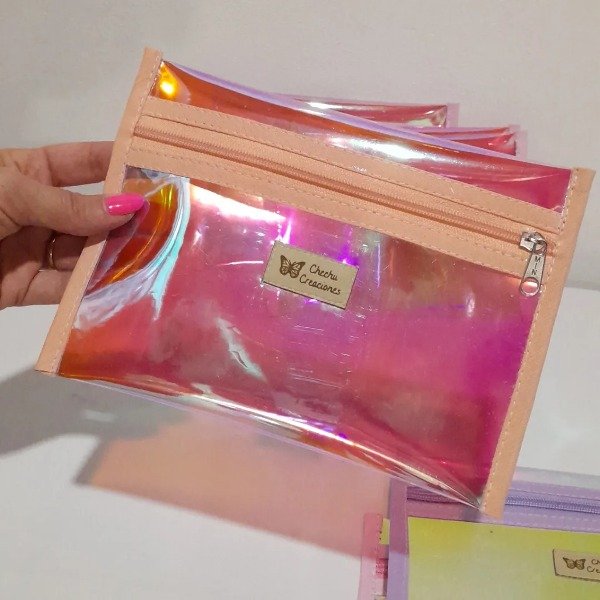 Producto - Sobre Cristal tornasol salmón