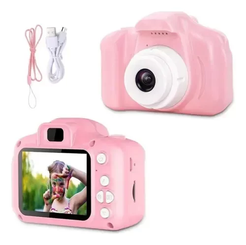 Producto - Mini Cámara Digital De Fotos Recargable Con Juegos P/niños