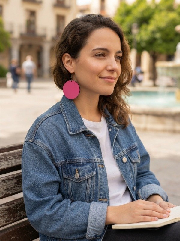 Producto - Aros Medallón / Fucsia Power - 0