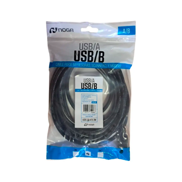 Producto - Cable NOGA para impresora, scanners y modems A/B 3m - 1