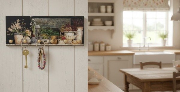 Producto - Porta Llaves De Madera Largo 30 cm (6023)