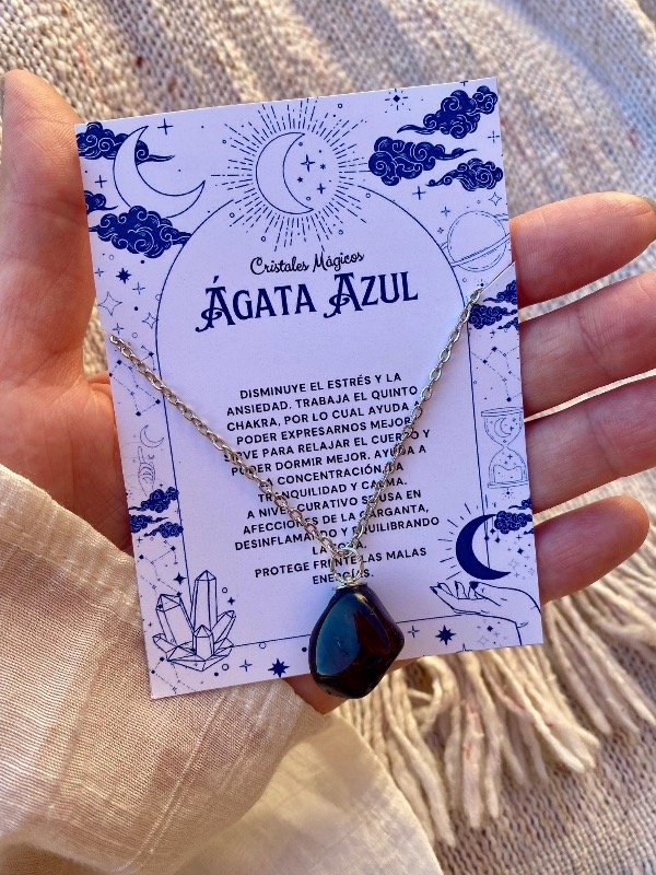 Producto - Collar Ágata azul