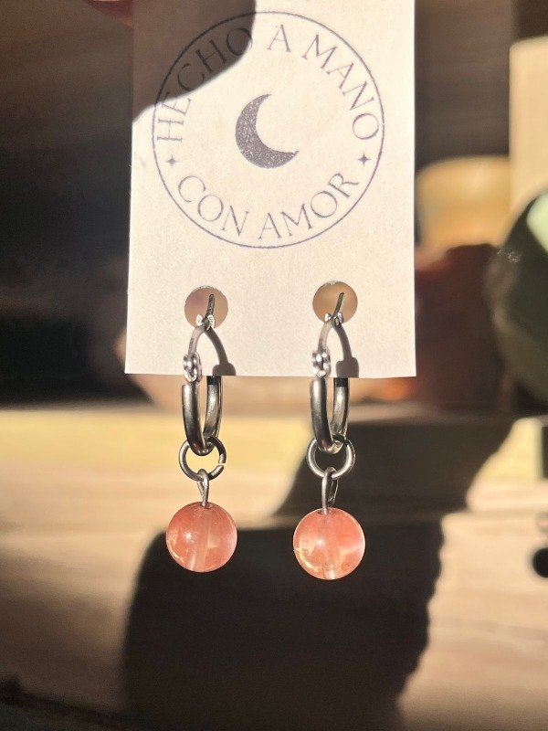 Producto - Cuarzo Cherry bolita (acero quirurgico)