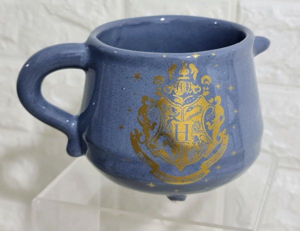 Producto - Caldero Harry Potter Hogwarts escudo con dorado grande 600 cc