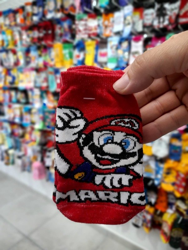 Producto - Soquete Niño Mario Bros Rojo