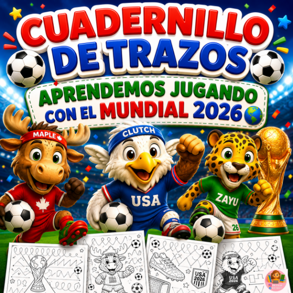 Producto - "CUADERNILLO MUNDIAL 2026 - PRÁCTICA DE TRAZOS"