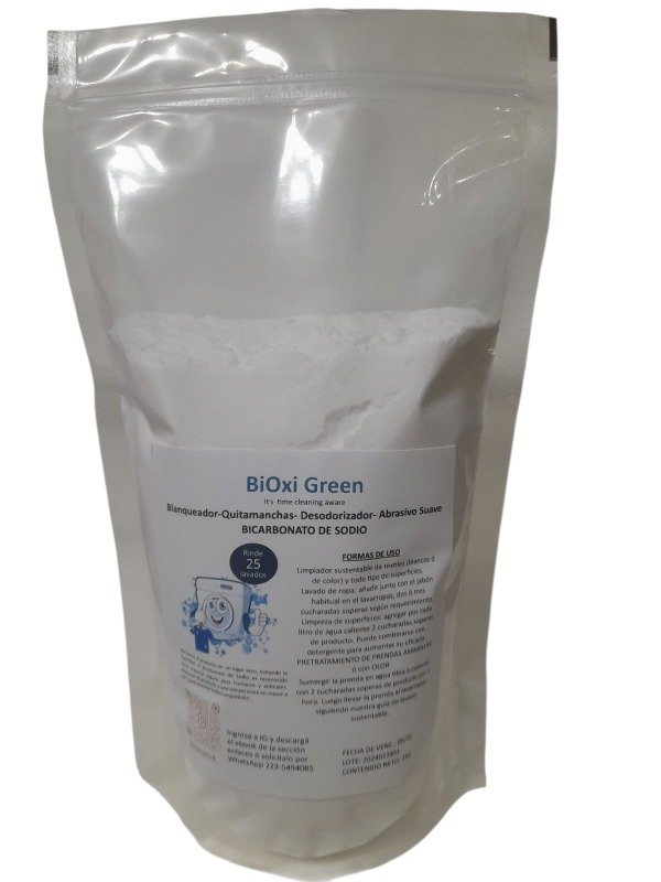 Producto - Bicarbonato de sodio. Presentación en formato individual x 1Kg