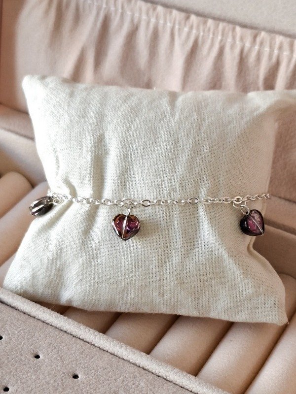 Producto - Pulsera Corazones Colgantes