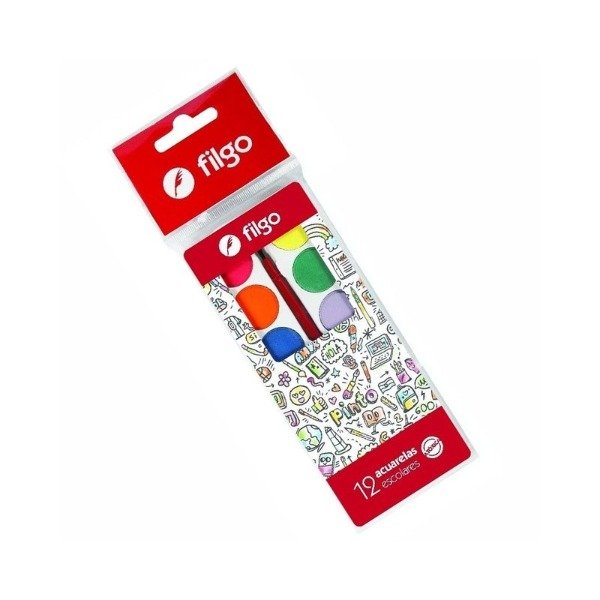 Producto - ACUARELA FILGO ESCOLAR X12