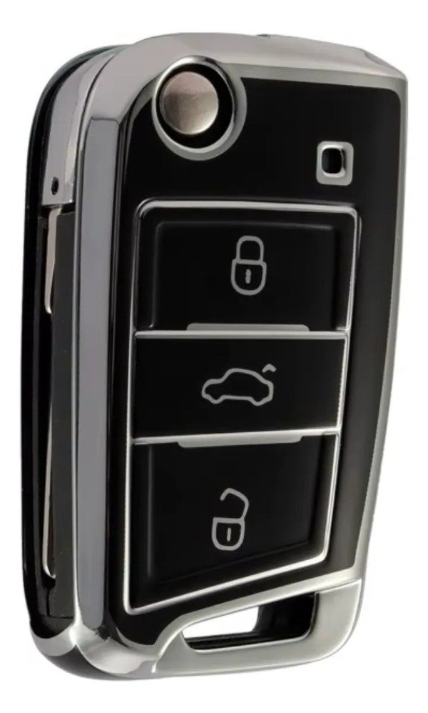 Producto - FUNDA TPU VIRA PLATEADA VW NIVUS VIRTUS POLO T-CROSS TAOS 3 BOT