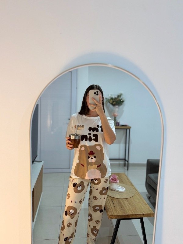 Producto - Cod. 110 - Pijama tres piezas (remera, short y pantalón)