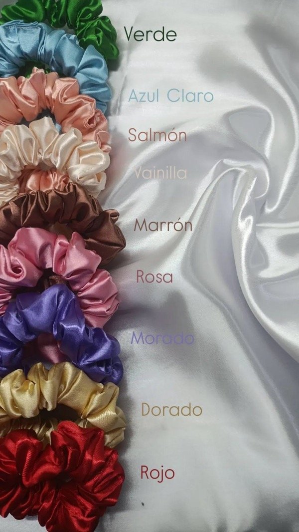 Producto - Coletas scrunchies Satén