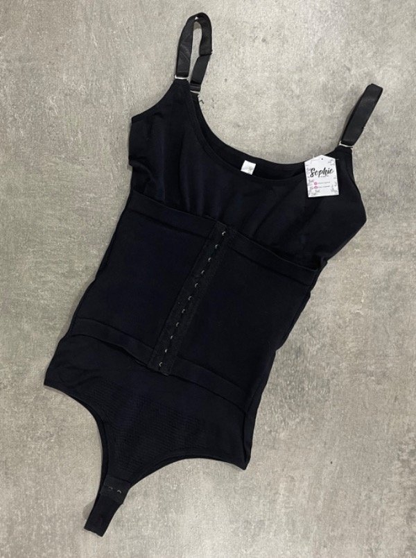 Producto - BODIE REDUCTOR DOBLE FAJA NEGRO