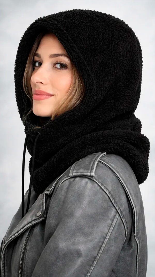 Producto - Gorro Pasamontañas Peluche Cuello Negro