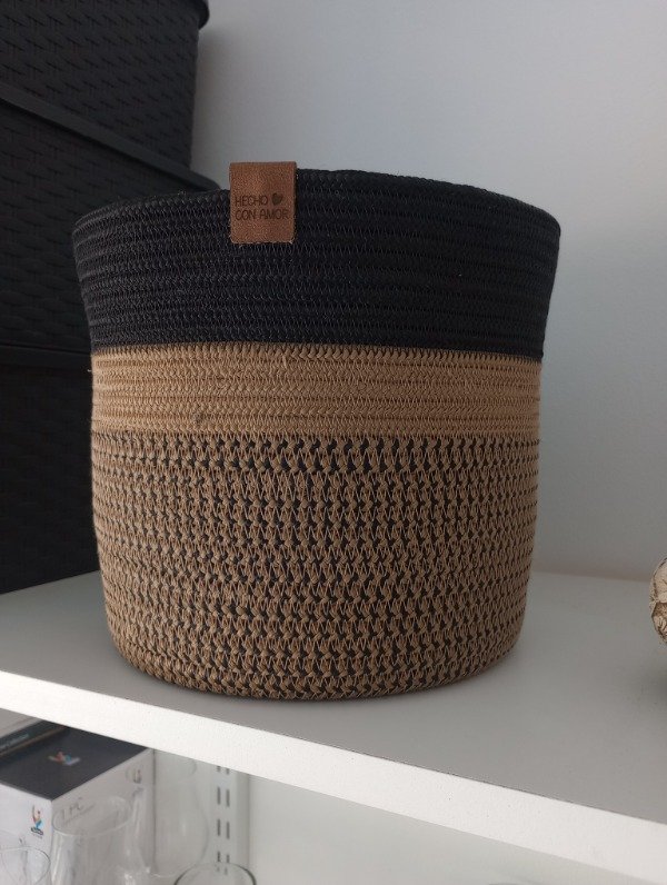 Producto - Macetero tejido nórdico XL