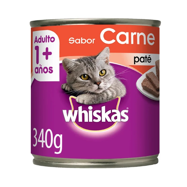 Producto - WHISKAS LATA AdultoO CARNE x 340 Grs