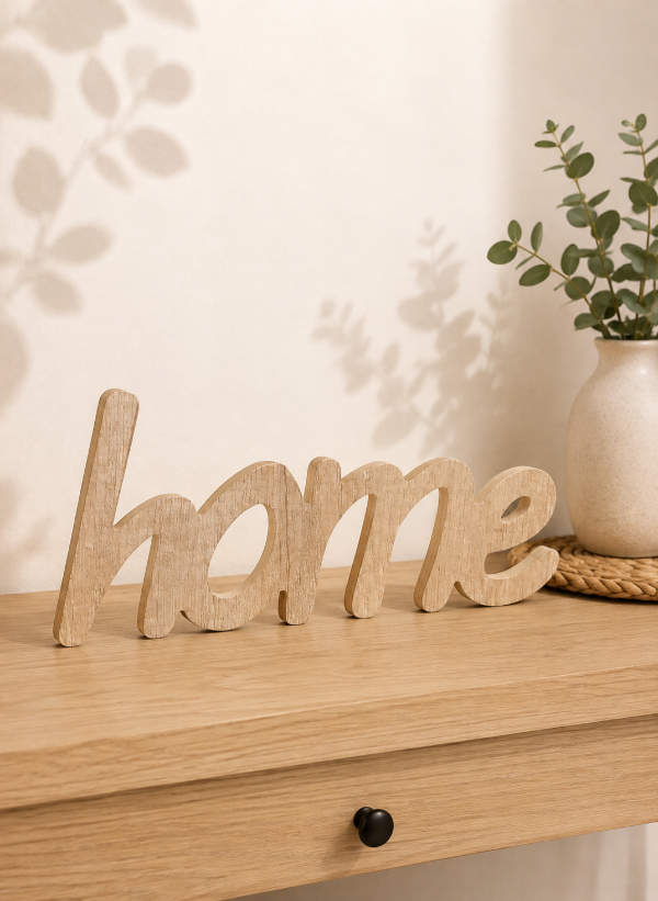 Producto - Palabra decorativa HOME color madera - 2