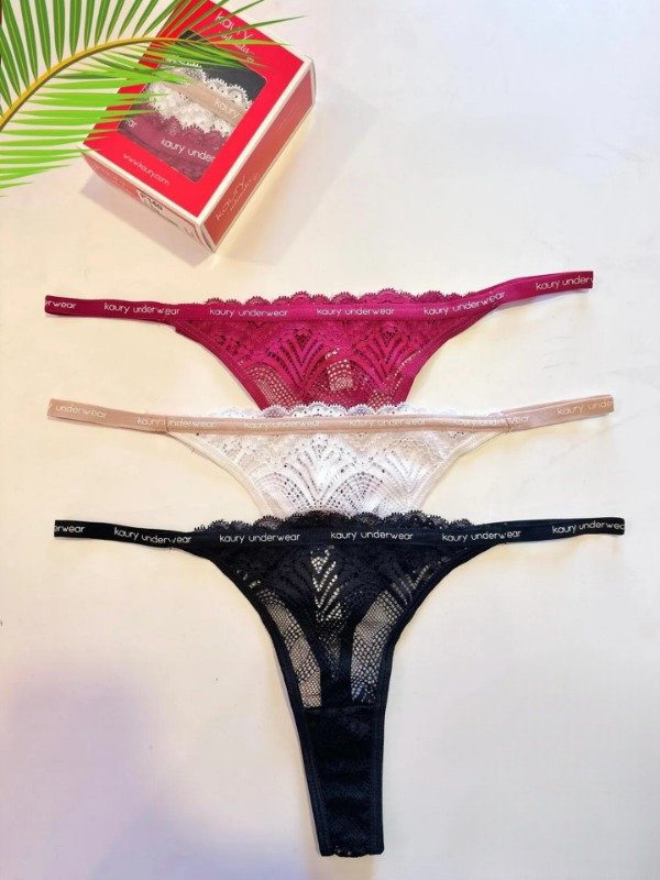 Producto - Pack x3 colaless de puntilla
