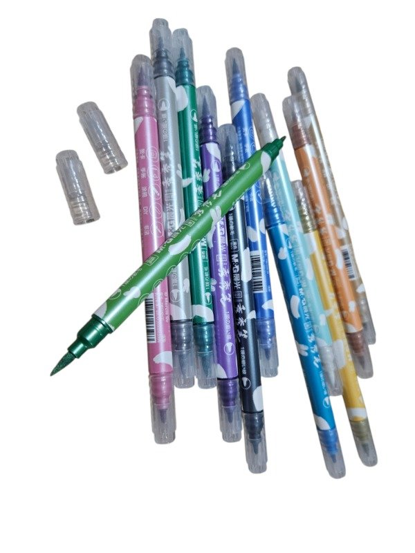 Producto - Marcadores doble punta metalizados