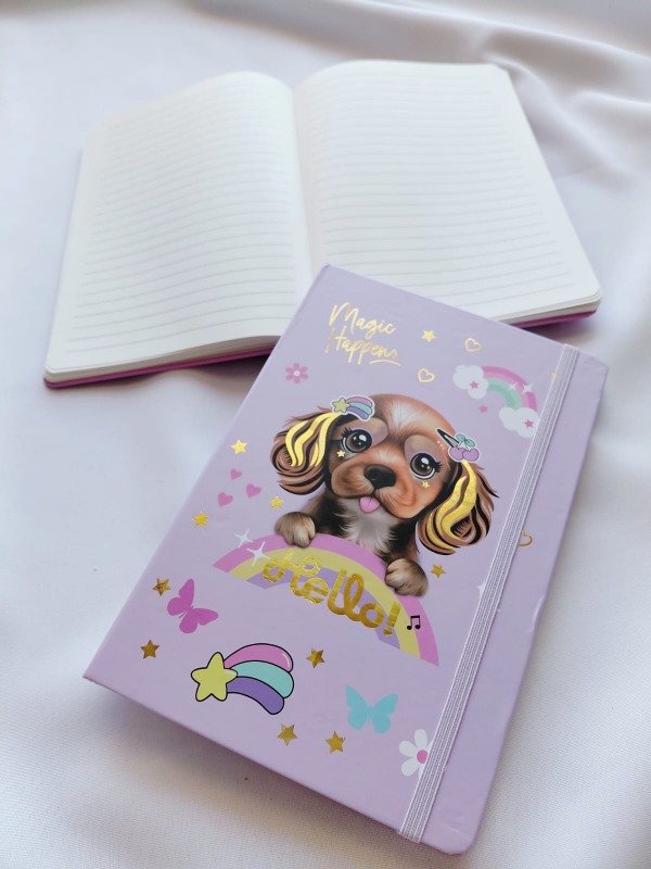 Producto - Cuaderno con elástico Shine pet