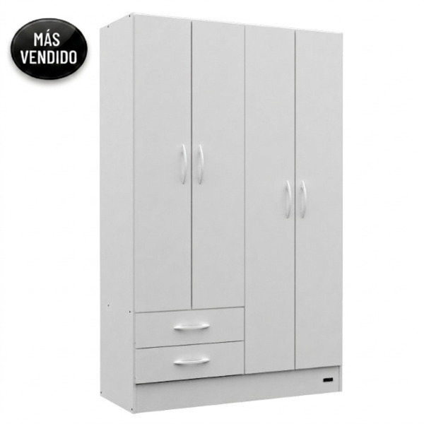 Producto - Ropero Ancho 1.13 m (Alto 1.81 / Prof. 0.46 (Color Blanco)