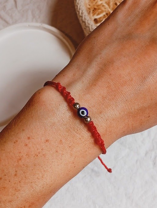 Producto - Pulsera trenzada OJO TURCO