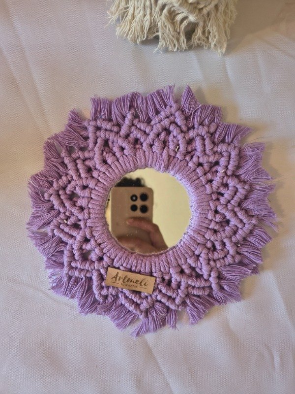 Producto - Espejo Sakura violeta 20 cm