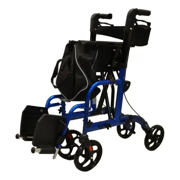 Producto - Andador Silla De Ruedas Convertible Plegable Bolso Asiento - 2