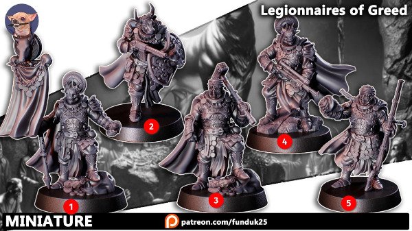 Producto - Legionarios de la codicia c/u