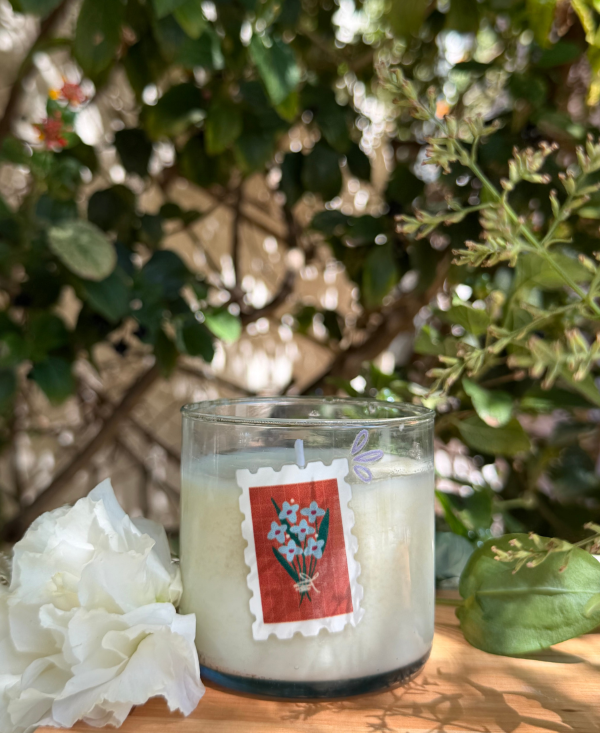 Producto - Vela Flower Stamp - Terracota