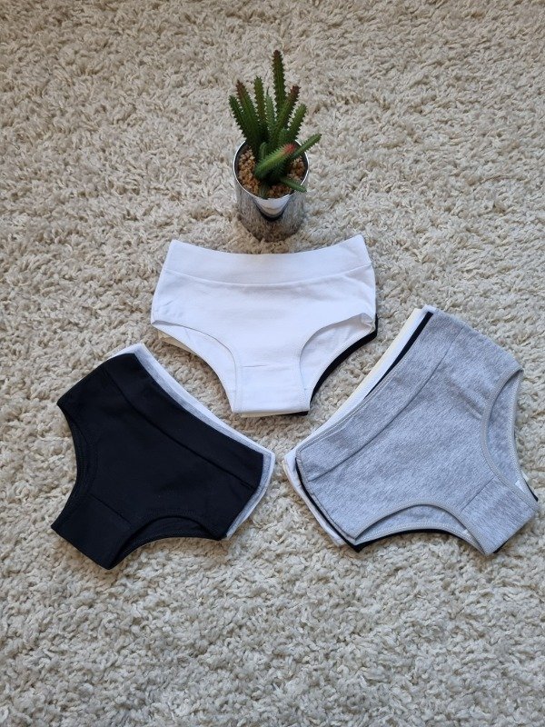 Producto - Bombachas para nena de algodon con lycra Lisas (El precio es por 12)