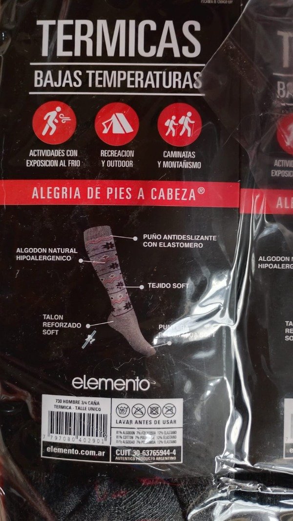 Producto - Medias termicas Elemento