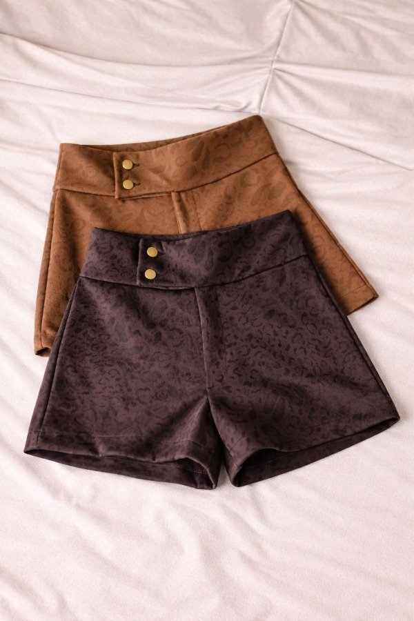 Producto - SHORT CON CIERRE Y 2 BOTONES "SUEDE VOUGUE" (Art.332)