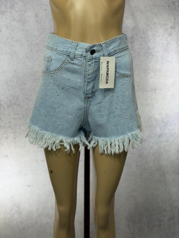 Producto - SHORT VERENA CELESTE RIGIDO STRASS - 3