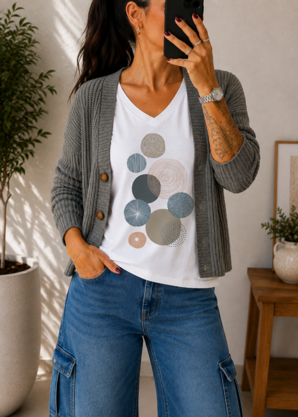 Producto - Cardigan Acrilico Gris scuro