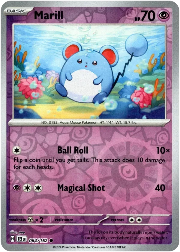 Producto - Marill - 064/162 - Temporal Forces - Reverse Holo
