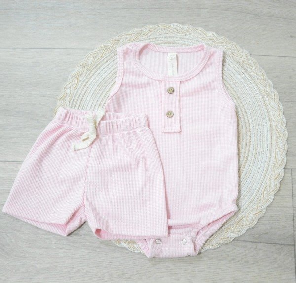 Producto - CONJUNTO WAFLE Rosa bebe