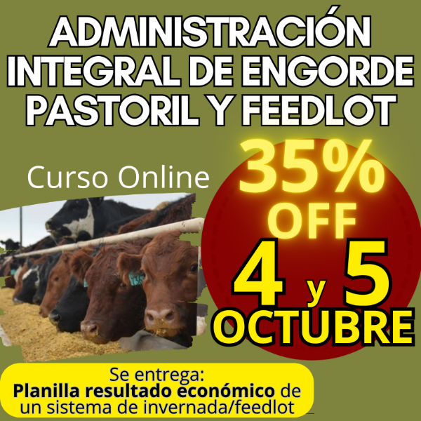Producto - Curso Online: Administración Integral de Engorde Pastoril y Feedlot - 0