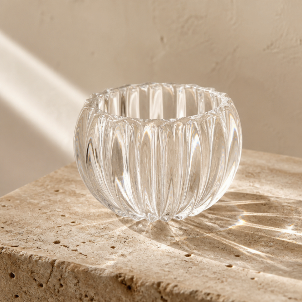 Producto - Portavela Vidrio 6cm Gajos 8124 - 0